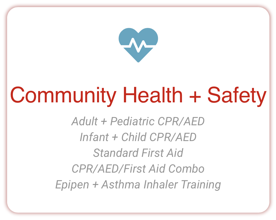 Community First Aid CPR/AED Courses